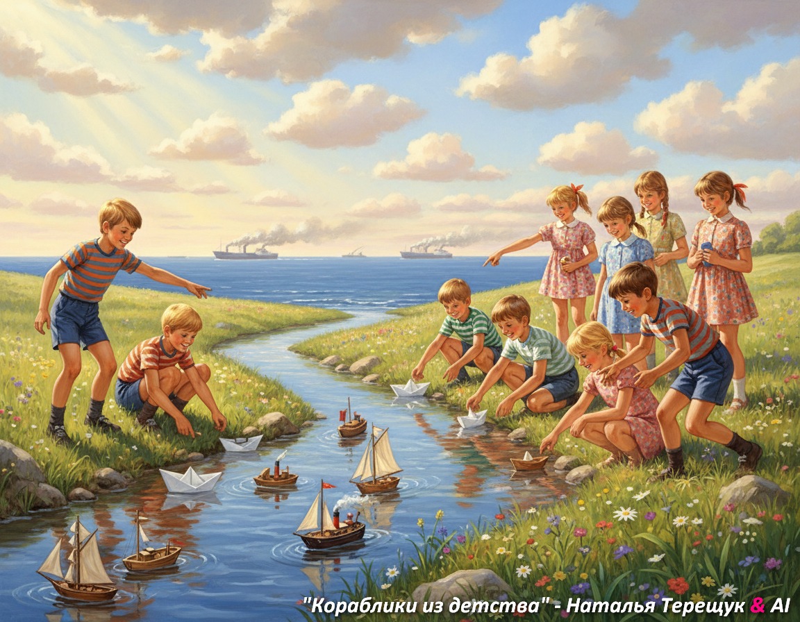 Кораблики моего детства (стихи + песня) Наталья Терещук